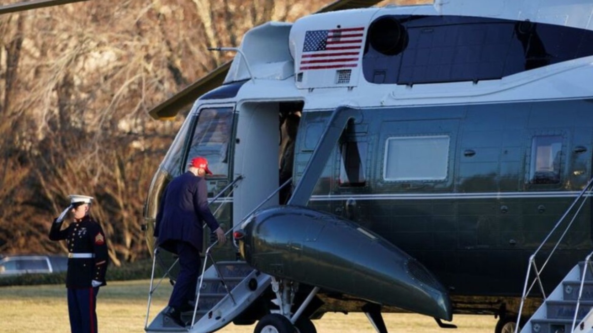 Εκτροπή πτήσεων στην Ουάσινγκτον λόγω της αναχώρησης του ελικοπτέρου με τον Τραμπ 