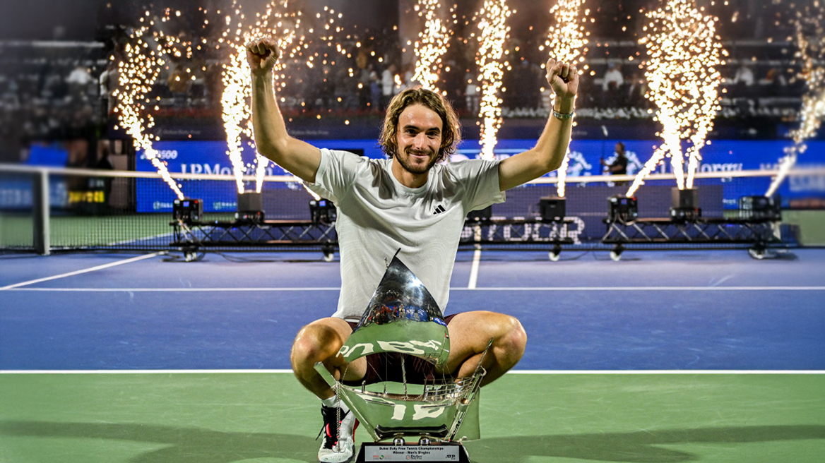 Τσιτσιπάς - Αλιασίμ 2-0: Πρίγκιπας Στέφανος, κατέκτησε τον 12ο τίτλο του στο Ντουμπάι - Βίντεο 