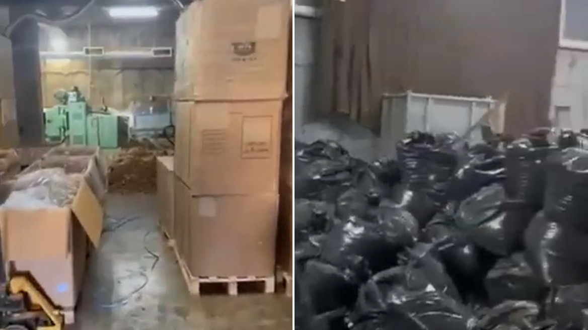 Βίντεο ντοκουμέντο από το εργοστάσιο επεξεργασίας καπνού των λαθρεμπόρων - Τα τέσσερα επίπεδα της οργάνωσης, ο αρχηγός και η Greek Mafia 