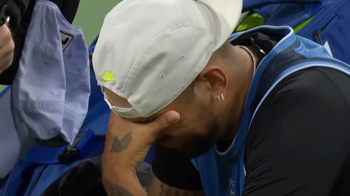 Ο Νικ Κύργιος εγκατέλειψε λόγω τραυματισμού και αποχώρησε με δάκρυα από το Indian Wells