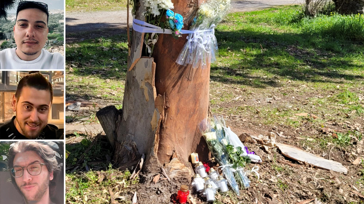 Πένθος στη Σπάρτη για τους τρεις φοιτητές που σκοτώθηκαν σε τροχαίο - Κλείνουν τη μουσική τα μαγαζιά, λουλούδια στο σημείο της τραγωδίας