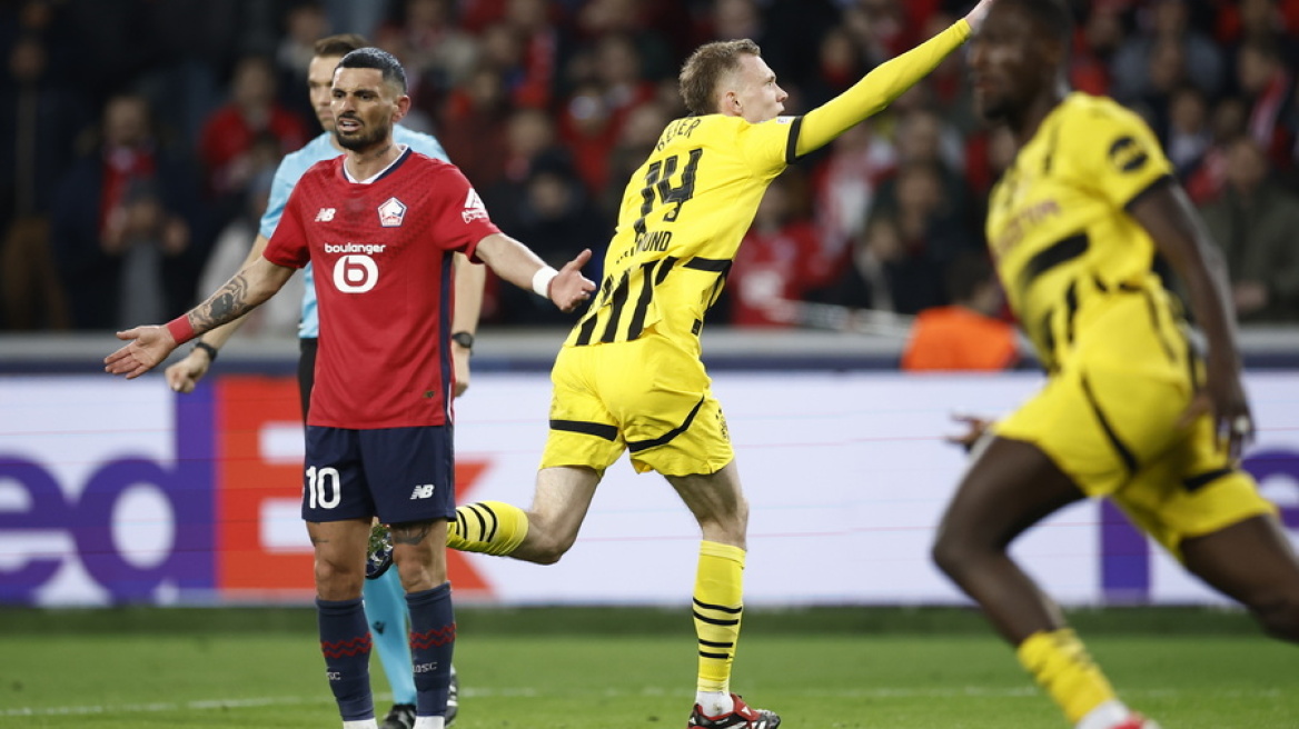 Λιλ - Ντόρτμουντ 1-2: Στους 8 του Champions League με ανατροπή οι Γερμανοί, έκλεισαν ραντεβού με την Μπαρτσελόνα - Δείτε τα γκολ  