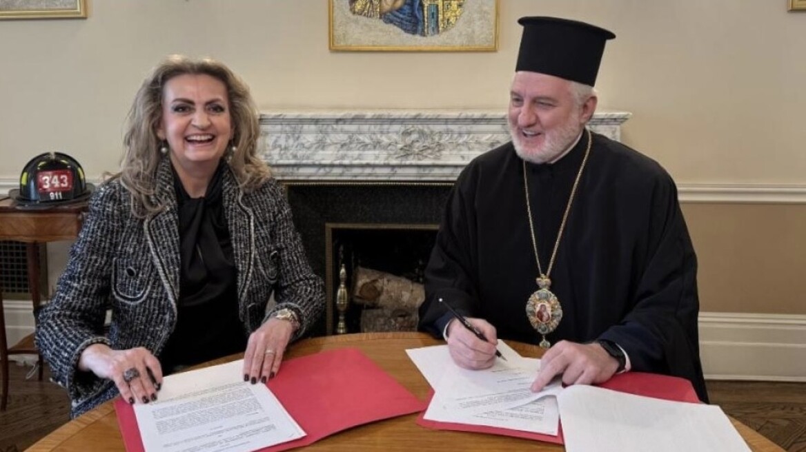 Μνημόνιο συνεργασίας της Αρχιεπισκοπής Αμερικής με το Ίδρυμα Μείζονος Ελληνισμού για ιστορική, πολιτισμική και θρησκευτική κληρονομιά