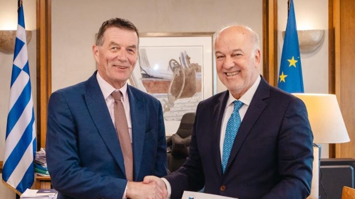 O Φλωρίδης υποδέχθηκε τον πρόεδρο του Ευρωπαϊκού Ελεγκτικού Συνεδρίου Tony Murphy - Τι συζήτησαν 