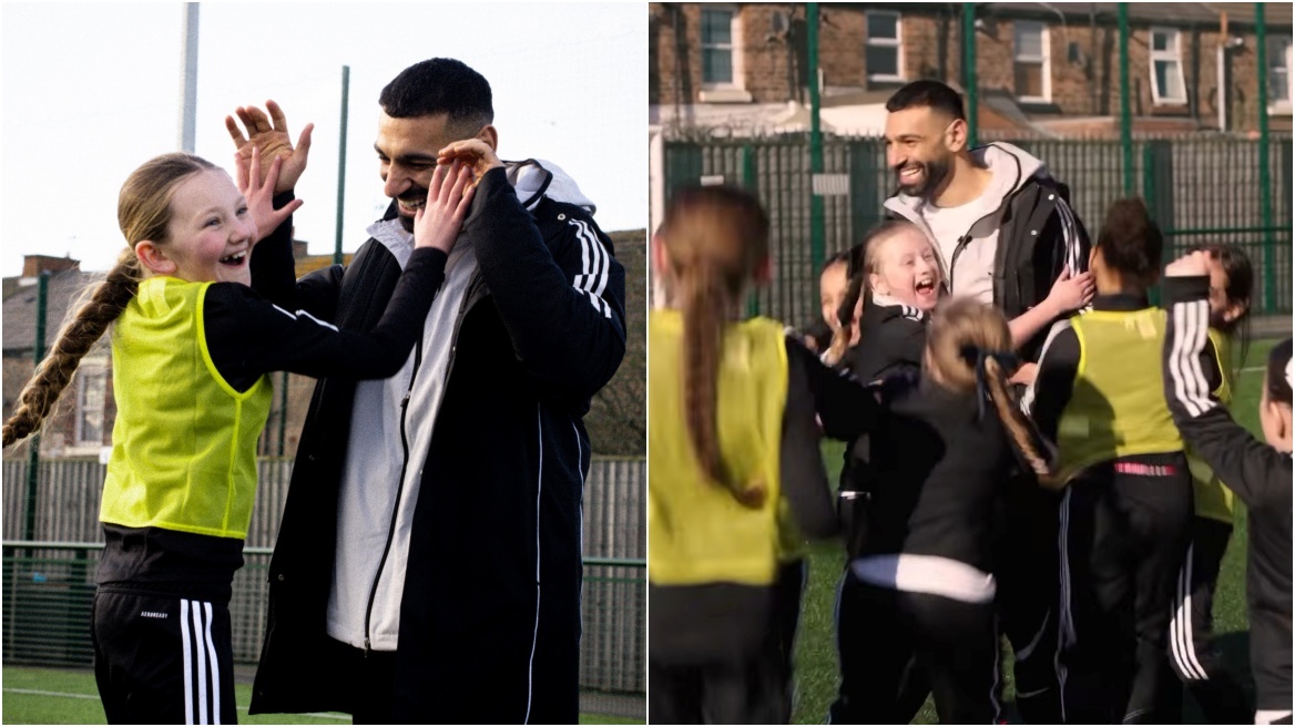 Ο Μοχάμεντ Σαλάχ έκανε έκπληξη σε ομάδα ποδοσφαίρου κοριτσιών στο Λίβερπουλ
