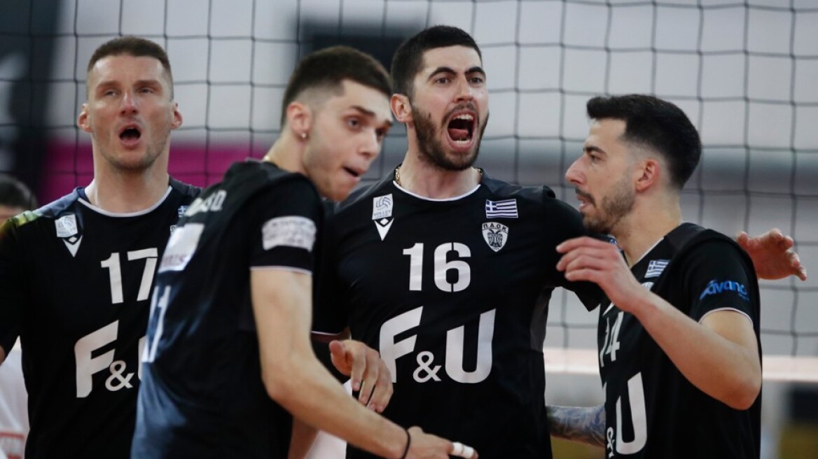 Φοβερός Π.Α.Ο.Κ., 3-2 τον Παναθηναϊκό, με Ολυμπιακό στον τελικό Κυπέλλου βόλεϊ ανδρών - Βίντεο 