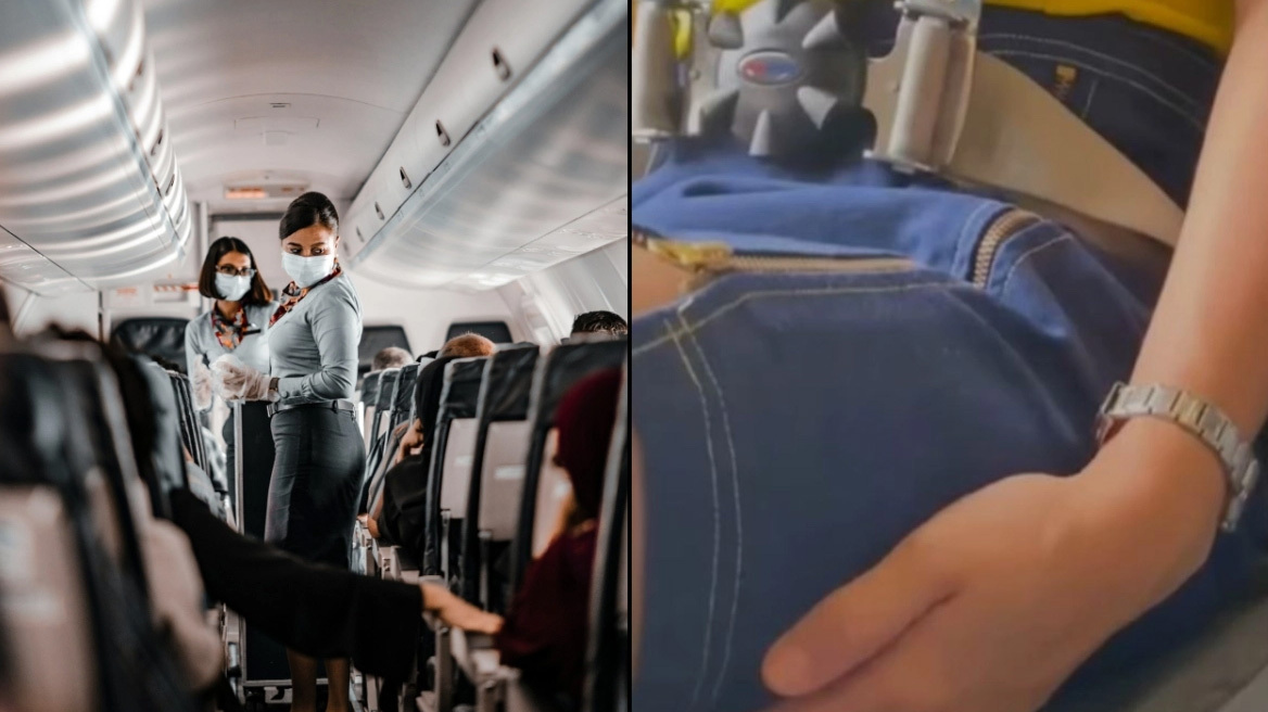 Ο απίθανος λόγος που οι αεροσυνοδοί κάθονται πάνω στα χέρια τους κατά την απογείωση