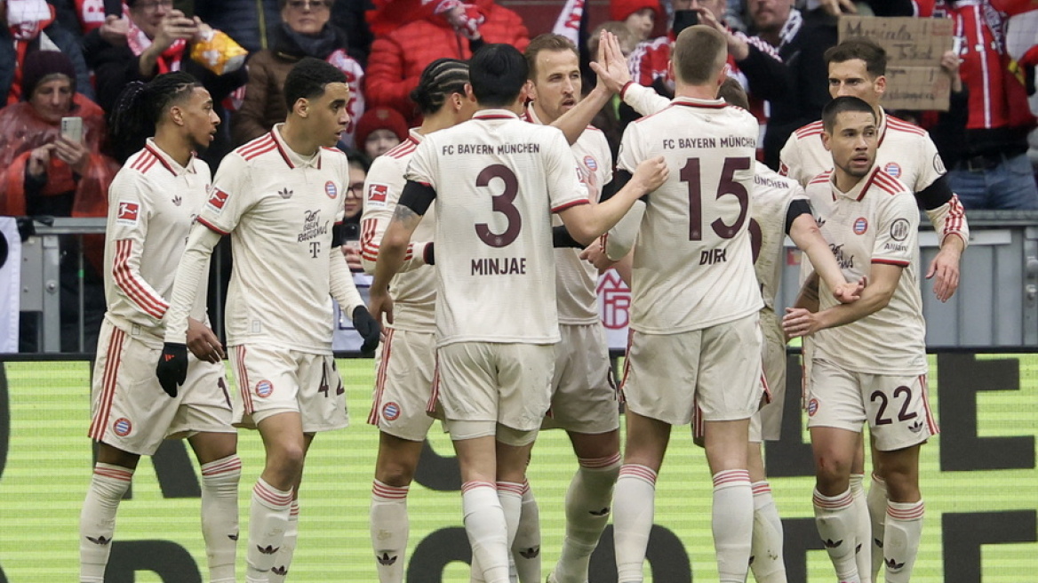 Καλπάζει προς τον τίτλο η Μπάγερν Μονάχου, 3-2 την  Ζανκτ Πάουλι - Δείτε τα γκολ 