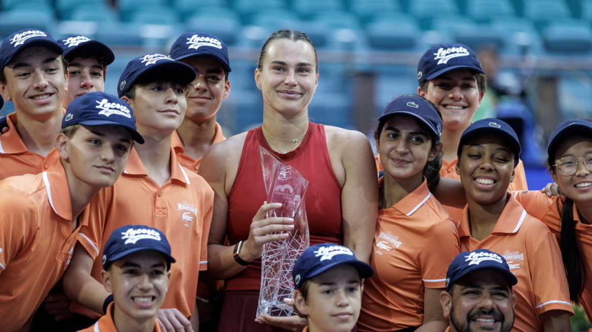 Βασίλισσα στο Miami Open η Σαμπαλένκα, 2-0 την Πεγκούλα στον τελικό - Βίντεο 