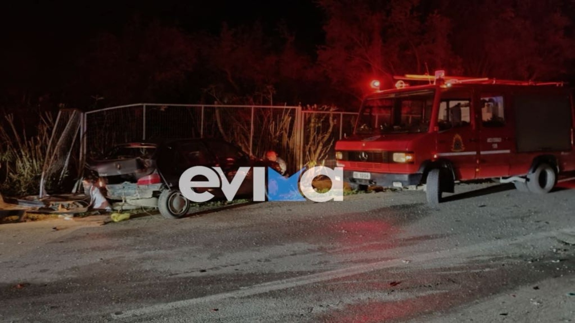 Σφοδρή σύγκρουση δύο αυτοκινήτων στην Εύβοια – Τραυματίστηκε μια γυναίκα 