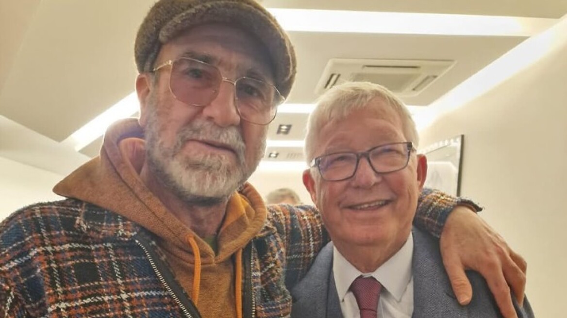 Συνάντηση από τα παλιά στο Ολντ Τράφορντ - Καντονά και Σερ Άλεξ  μαζί στο γήπεδο για το ντέρμπι του Μάντσεστερ - Φωτογραφίες