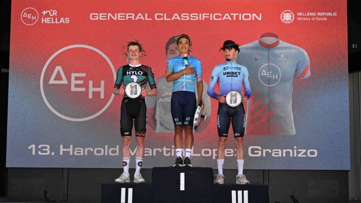 Ο Μάρτιν Λόπεζ της XDS Astana θριαμβευτής στον ΔΕΗ Tour of Hellas 2025