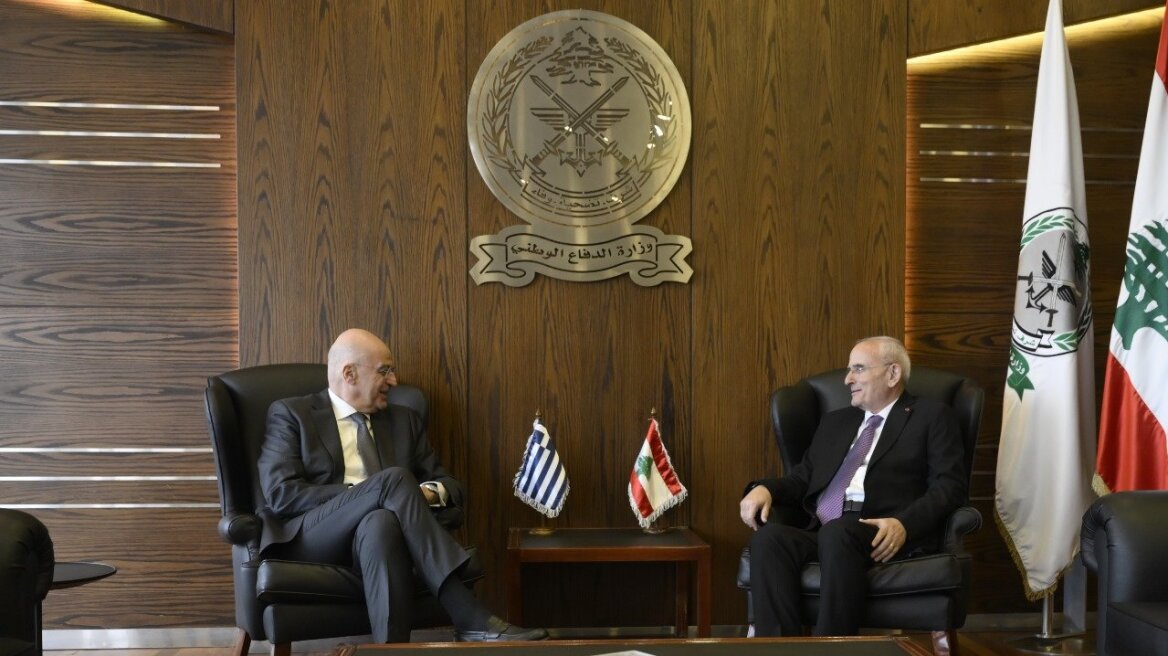 Δένδιας: Πιστεύουμε στο μέλλον του Λιβάνου, θα καταβάλλουμε κάθε προσπάθεια να βοηθήσουμε τον στρατό του