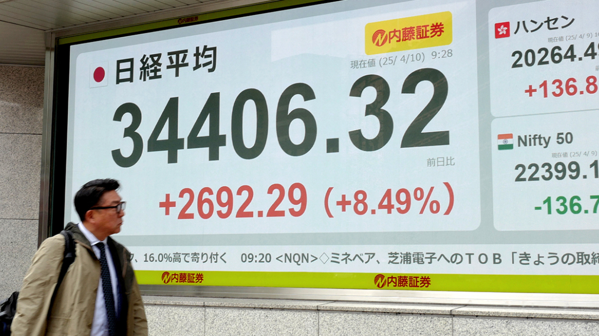 Aνάσα στις αγορές μετά την «ανακωχή» Τραμπ με όλους πλην Κίνας – Αλμα στην Ασία, στο +8% ο Nikkei