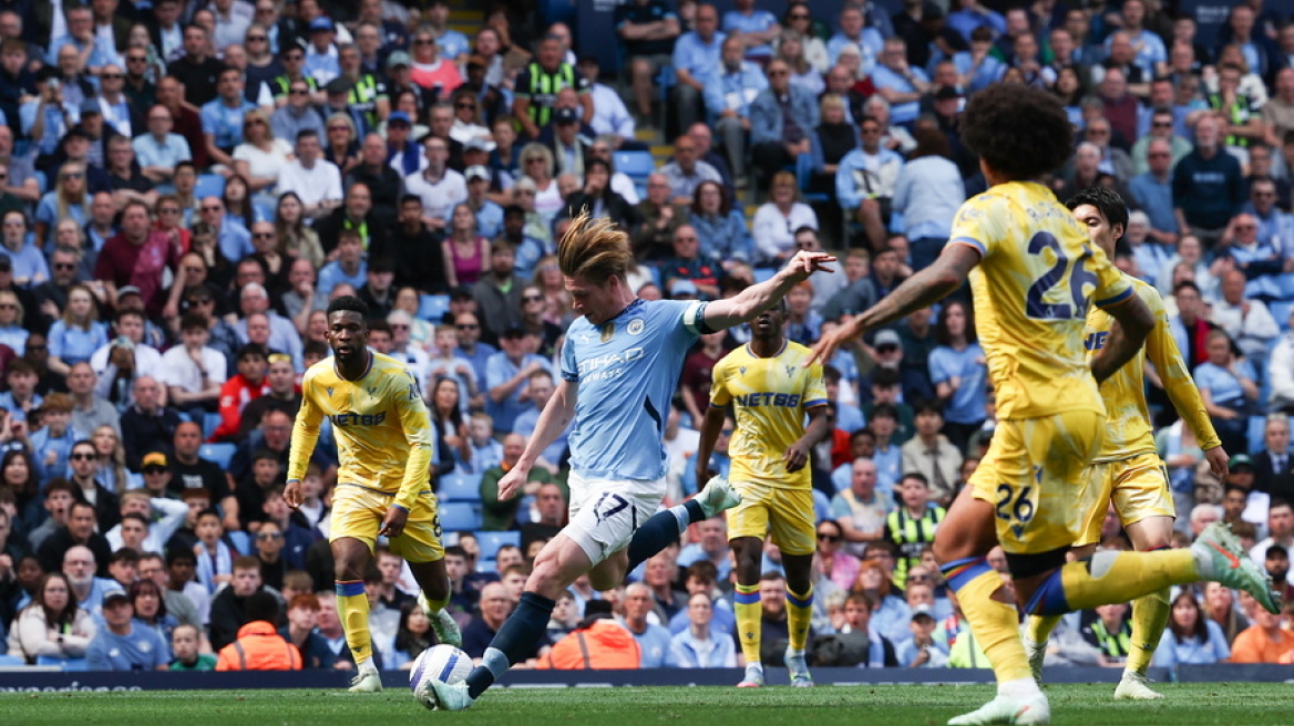 Με μαγικό Ντε Μπρόινε η Σίτι κέρδισε 5-2 με φοβερή ανατροπή την Κρίσταλ Πάλας - Δείτε τα γκολ 