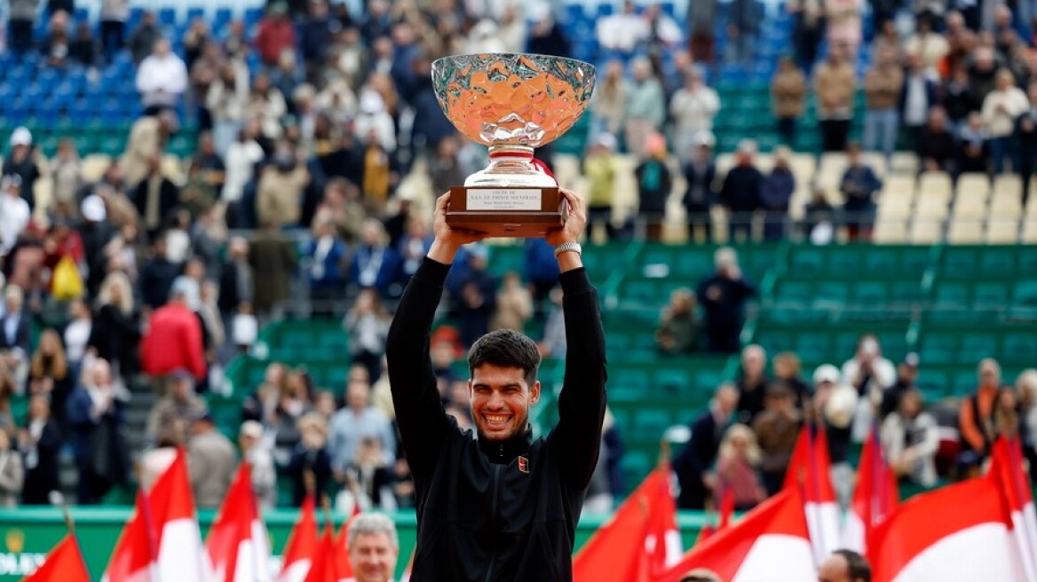 «Πρίγκιπας» στο Μόντε Κάρλο ο Αλκαράθ, 2-1 στον τελικό τον Μουζέτι - Βίντεο