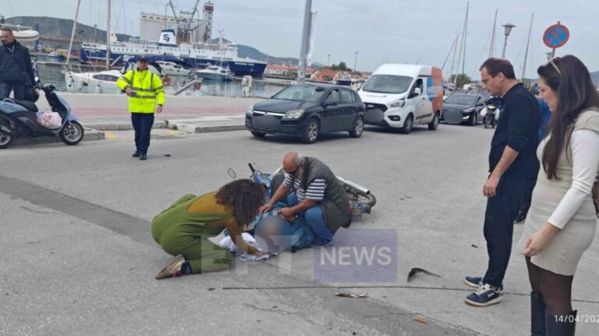 Αυτοκίνητο παρέσυρε και τραυμάτισε στο κεφάλι οδηγό μηχανής στο λιμάνι του Βόλου