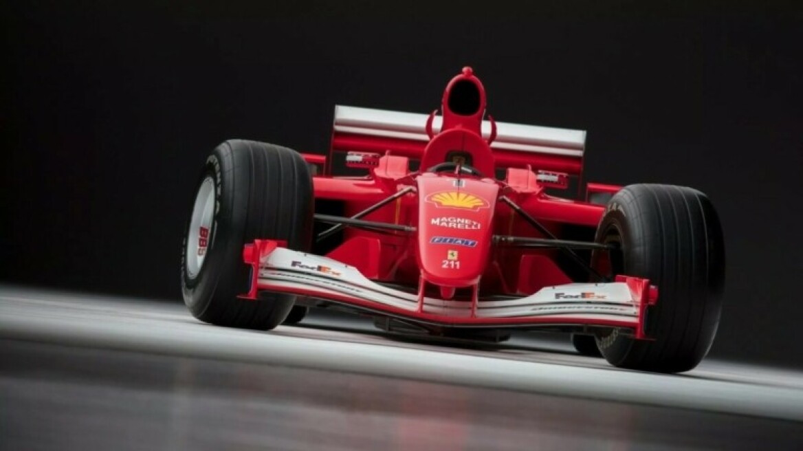Πολλά εκατομμύρια κοστίζει η Ferrari F2001 του Σουμάχερ