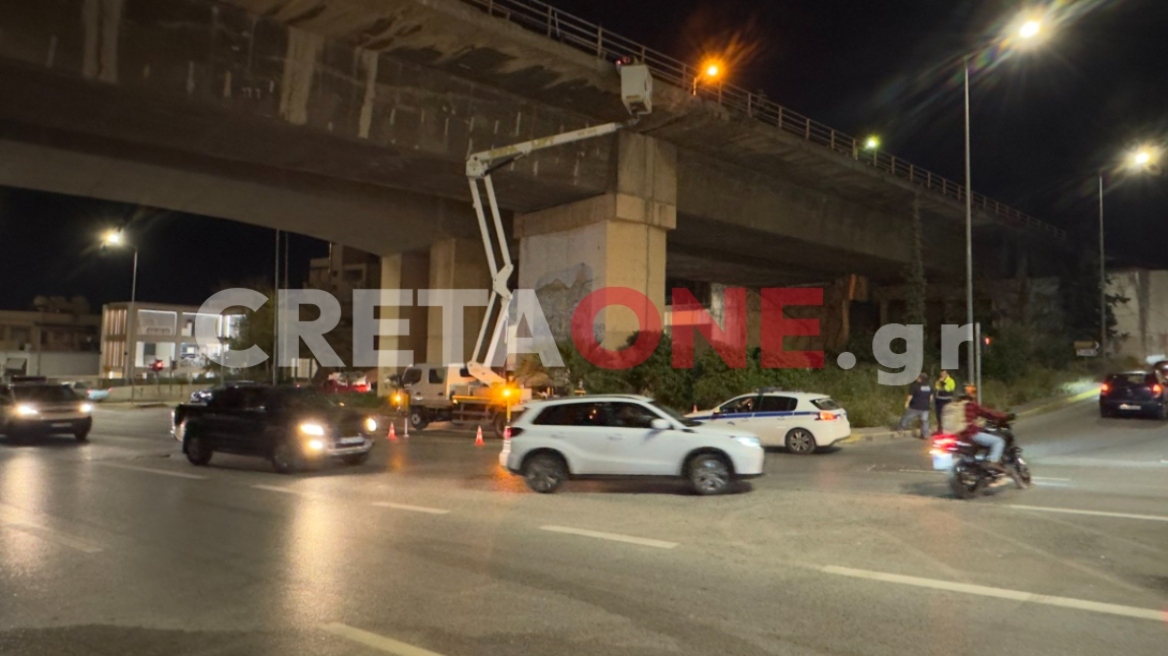 Έπεσαν κομμάτια τσιμέντου από τη γέφυρα της Κνωσσού στο Ηράκλειο - Πραγματοποιήθηκε έλεγχος από τα αρμόδια συνεργεία