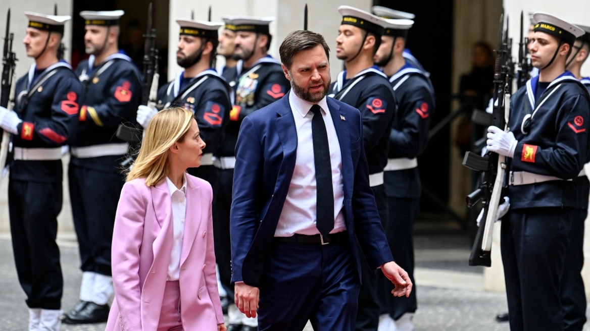 Ιταλία: H ανακοίνωση της κυβέρνησης για τη συνάντηση Μελόνι με Βανς - «Άριστες οι σχέσεις των δύο χωρών»