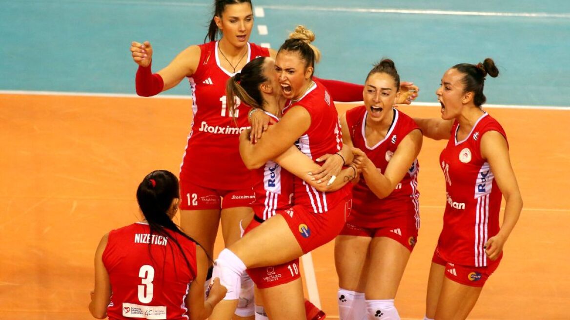 Volley League γυναικών: Ο Ολυμπιακός δύσκολα, αλλά δίκαια 3-0 τον ΠΑΟΚ κι απέχει μια νίκη από τον τίτλο - Βίντεο