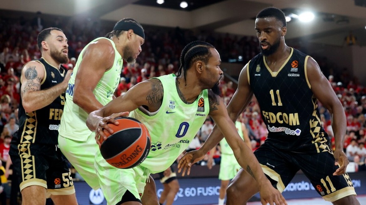 Στο 2-0 η Μονακό του Σπανούλη, 92-79 την Μπαρτσελόνα - Βίντεο