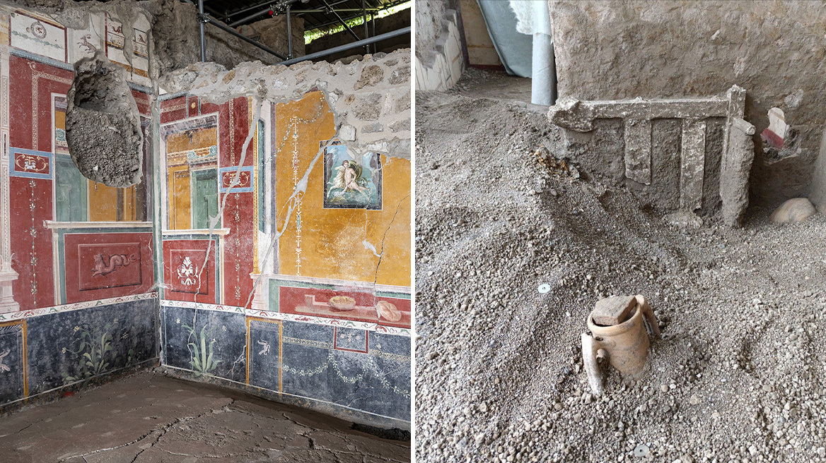 Η απεγνωσμένη μάχη μίας οικογένειας την τελευταία ημέρα της Πομπηίας - Το σφηνωμένο κρεβάτι στην πόρτα του σπιτιού της «Έλλης και του Φρίξου»