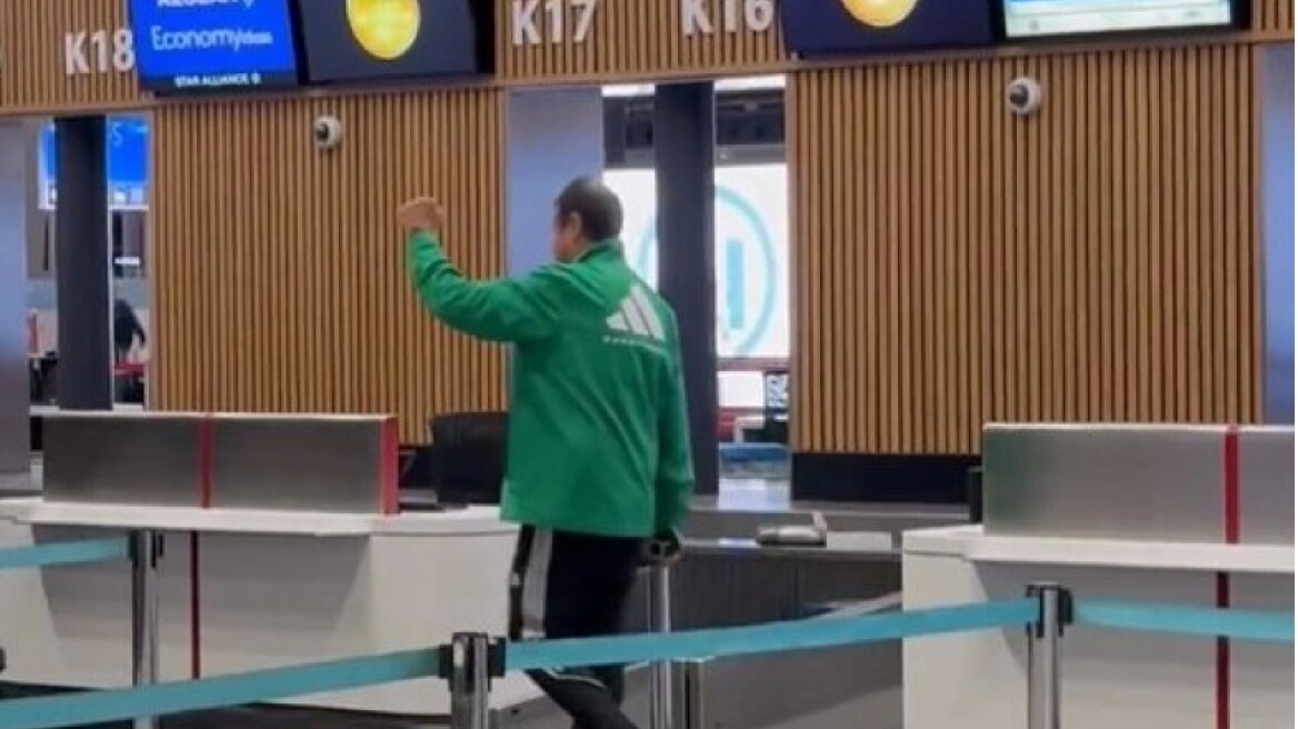 Παναθηναϊκός: Αποθέωση Αταμάν στο αεροδρόμιο της Κωνσταντινούπολης