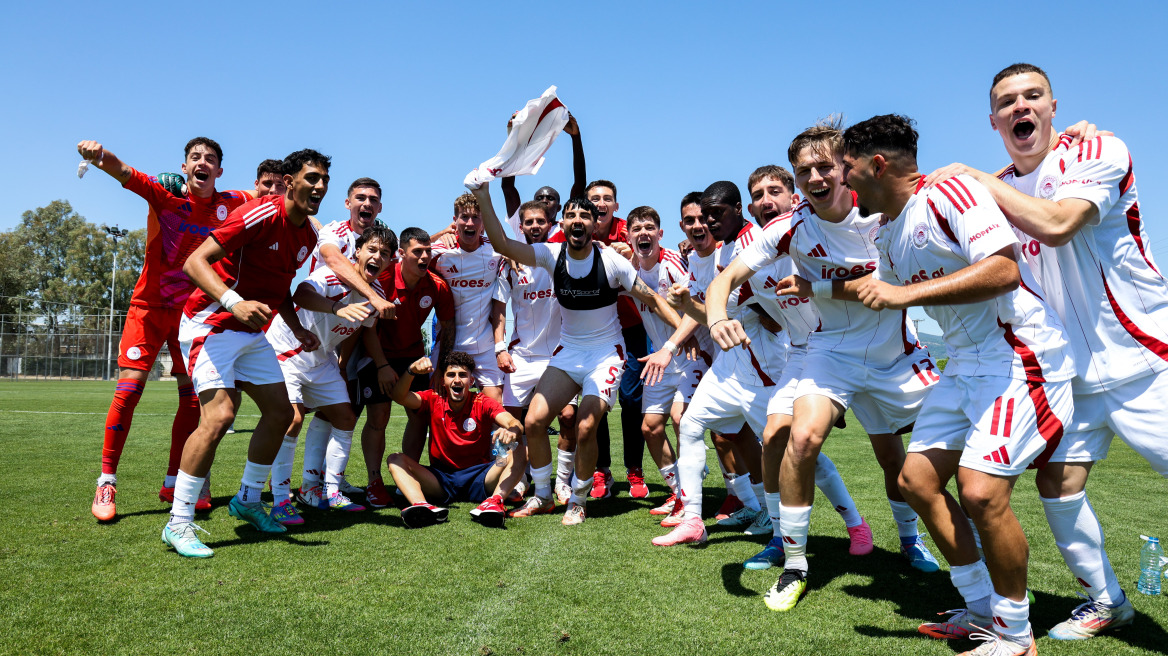 Πρωταθλητές Ελλάδας για 3η σερί χρονιά οι Νέοι του Ολυμπιακού