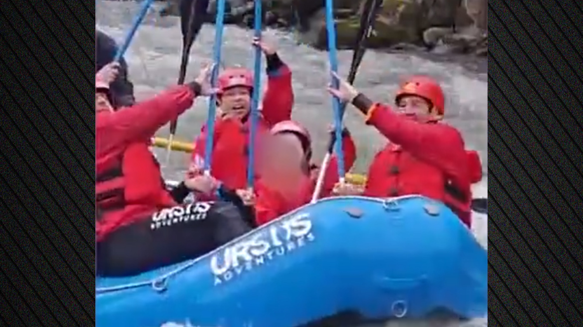 Για ράφτινγκ με υπουργούς και συνεργάτες της η Μελόνι - Δείτε βίντεο