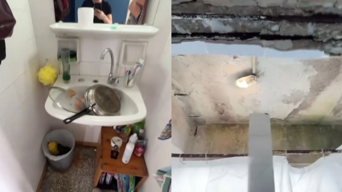 Εικόνες ντροπής: Οι ακατάλληλες συνθήκες στις φοιτητικές εστίες της Καβάλας σοκάρουν το TikTok