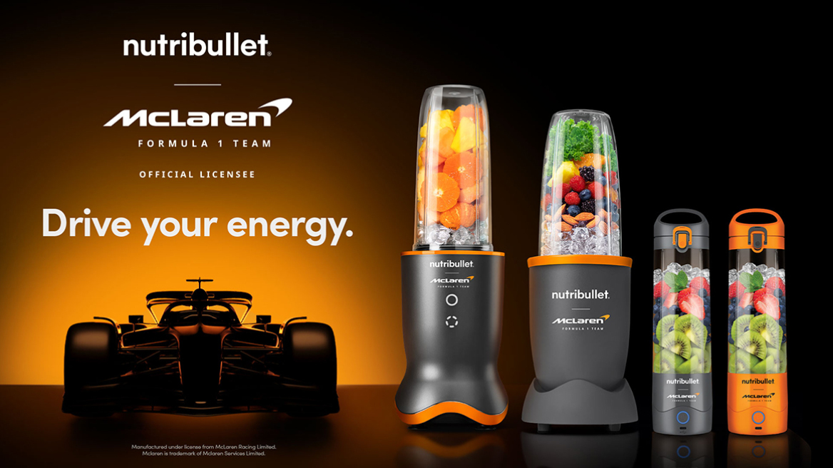 Η nutribullet® και η ομάδα της McLaren Formula 1 ανακοινώνουν μία συνεργασία υψηλής ταχύτητας, συνδυάζοντας την απόδοση και την ακρίβεια