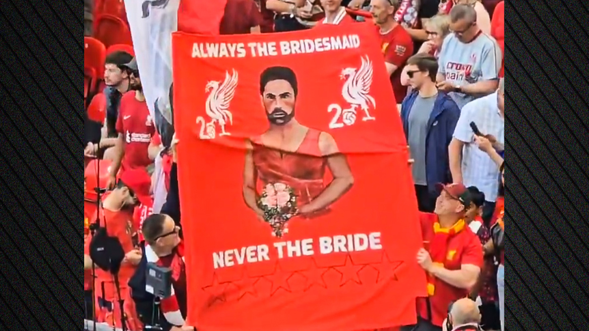 Λίβερπουλ - Άρσεναλ: Φοβερή καζούρα των οπαδών των Reds στον Αρτέτα - «Πάντα το παρανυφάκι, ποτέ η νύφη»
