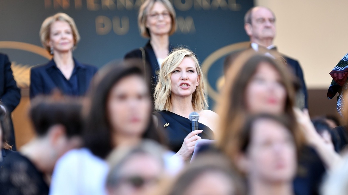 Κάννες: Η ιστορική ομιλία της Μπλάνσετ, για τις 82 γυναίκες που συγκεντρώθηκαν στα σκαλιά του φεστιβάλ το 2018