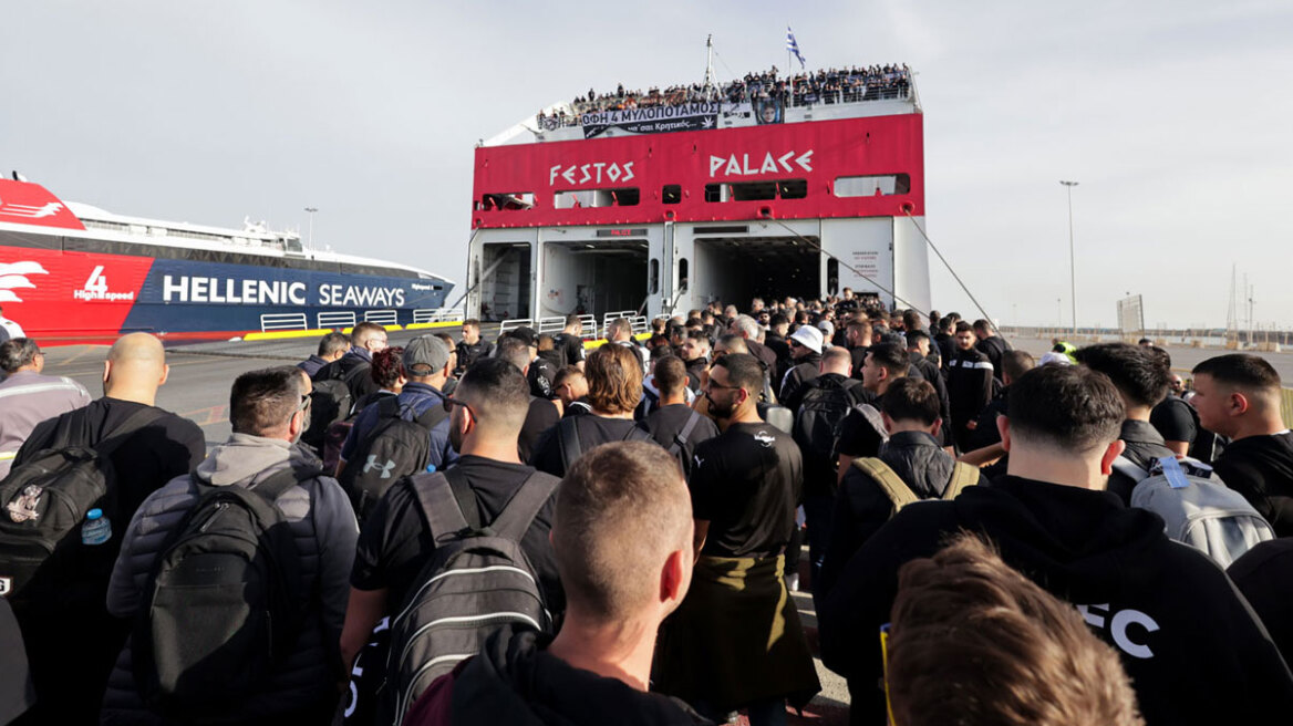 Με αεροπλάνα και βαπόρια η απόβαση των φίλων του ΟΦΗ στην Αθήνα για τον τελικό Κυπέλλου - Δείτε φωτογραφίες