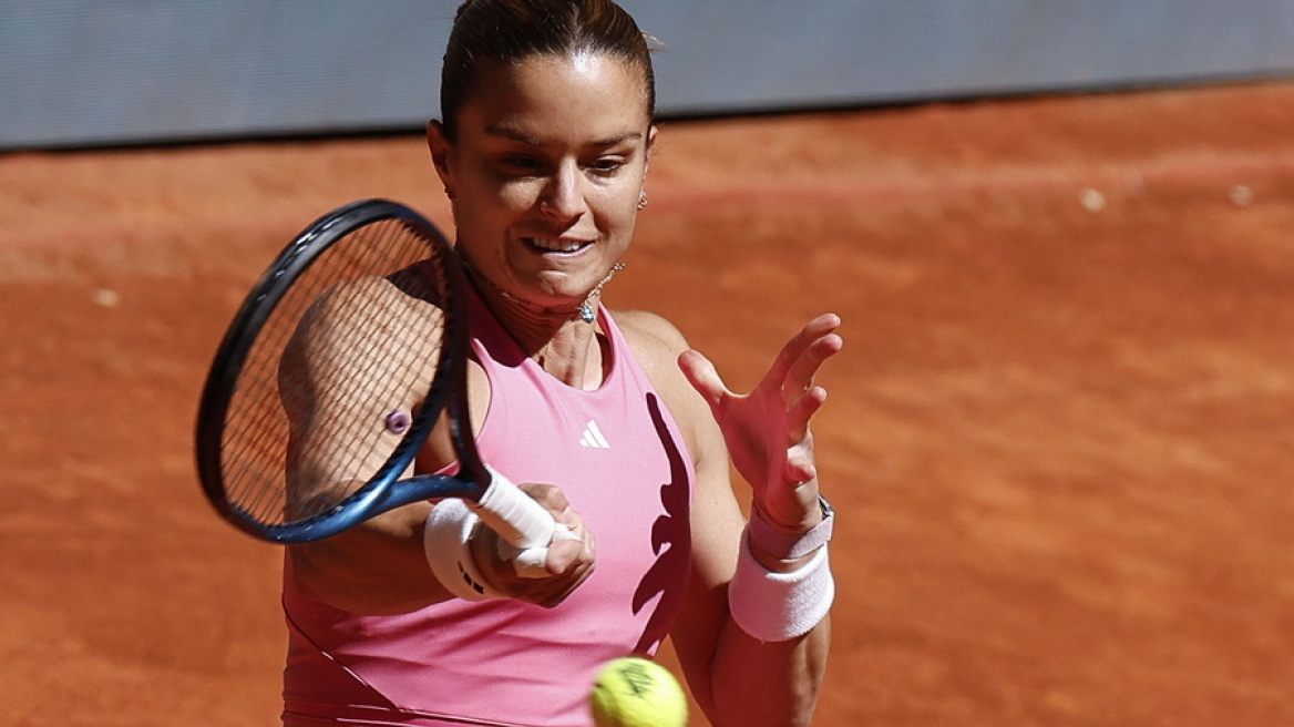 Roland Garros: Αποκλείστηκε στην πρεμιέρα της από το Νο138 της παγκόσμιας κατάταξης η Σάκκαρη 