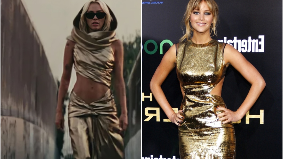 Η Μάιλι Σάιρους ξεκαθαρίζει ότι το φόρεμα της στο τραγούδι «Flowers» δεν ήταν «σπόντα» για την Τζένιφερ Λόρενς