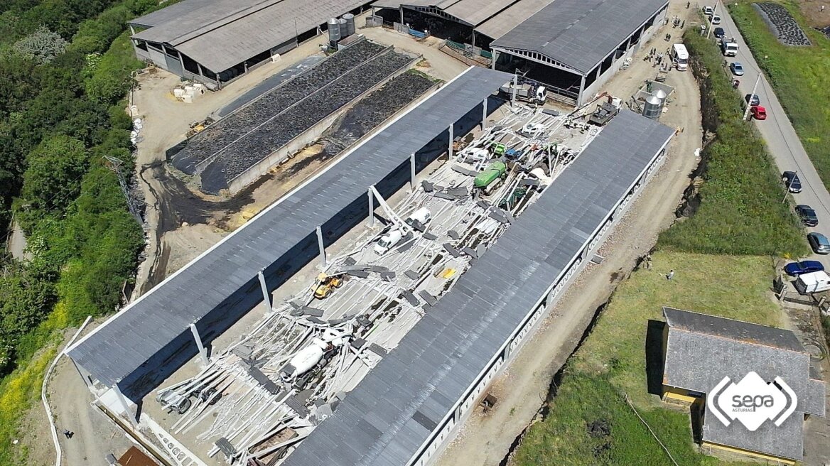 Τρεις νεκροί και τρεις τραυματίες από την κατάρρευση υπόστεγου σε κτηνοτροφική μονάδα στην Ισπανία