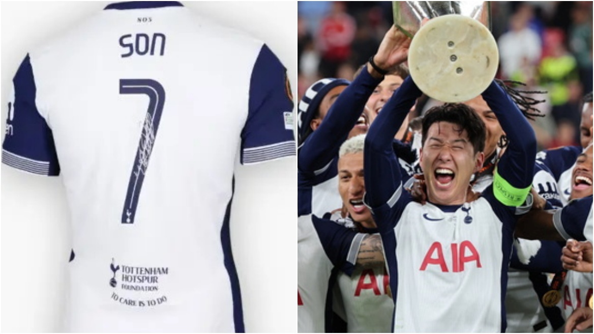 Πάνω από 30.000 ευρώ για μια φανέλα του Σον από τον τελικό του Europa League... και δεν ήταν αυτή που φορούσε!
