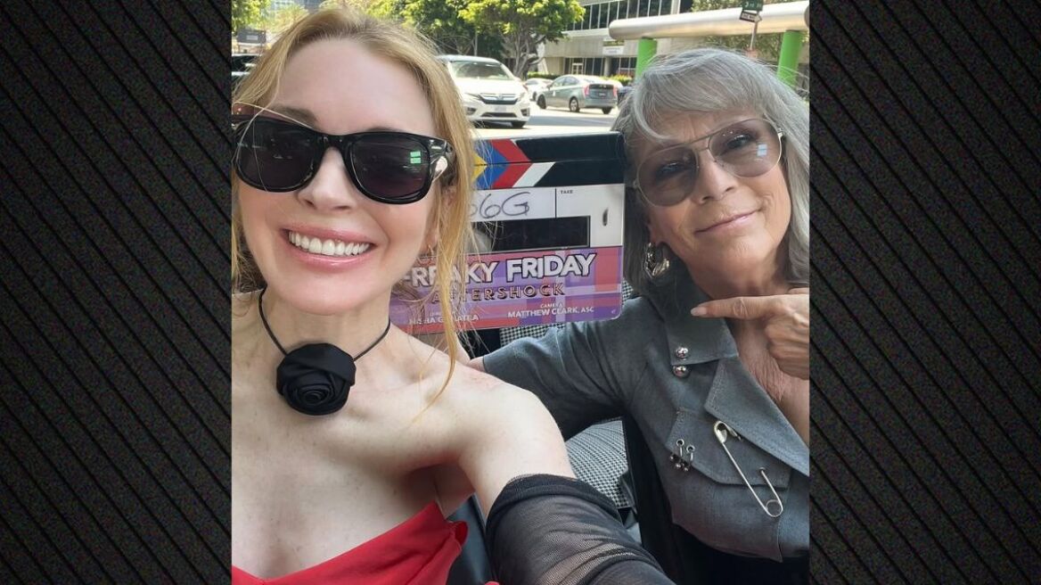 Λίντσεϊ Λόχαν: Η φωτογραφία με την Τζέιμι Λι Κέρτις από τα γυρίσματα του «Freakier Friday»