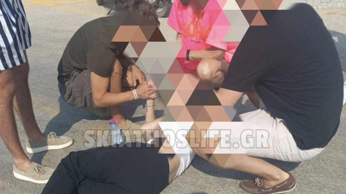 Σκιάθος: Γυναίκα παρασύρθηκε από τα αέρια αεροπλάνου που απογειωνόταν – Δείτε βίντεο