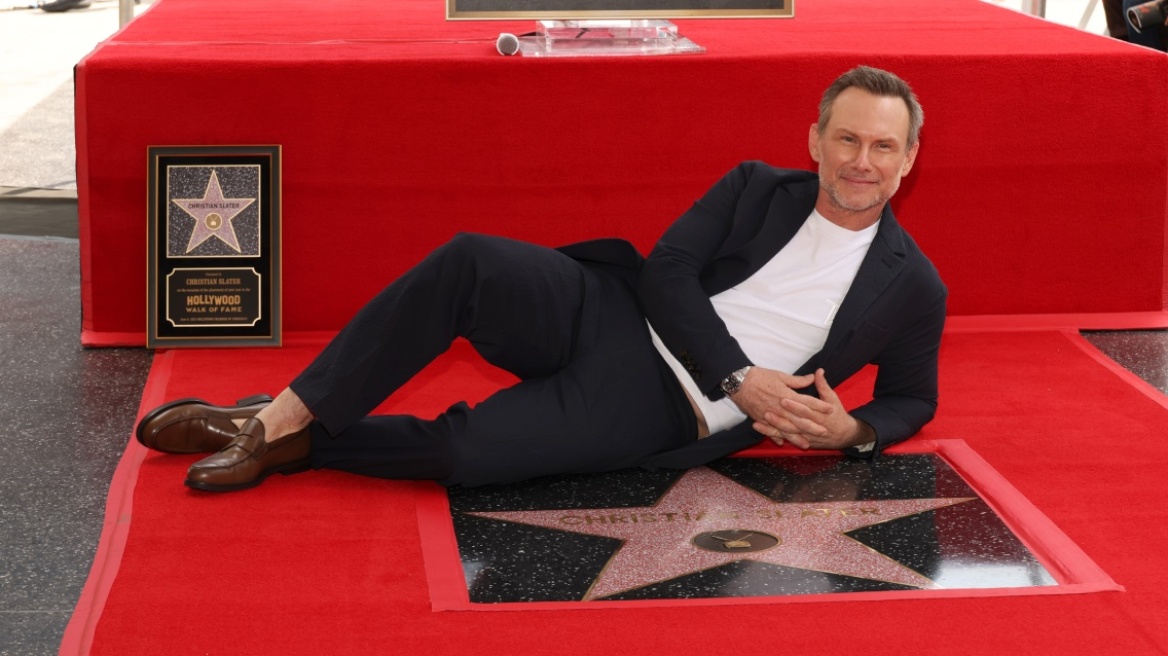 O Κρίστιαν Σλέιτερ απέκτησε το δικό του αστέρι στη Λεωφόρο της Δόξας στο Χόλιγουντ	
