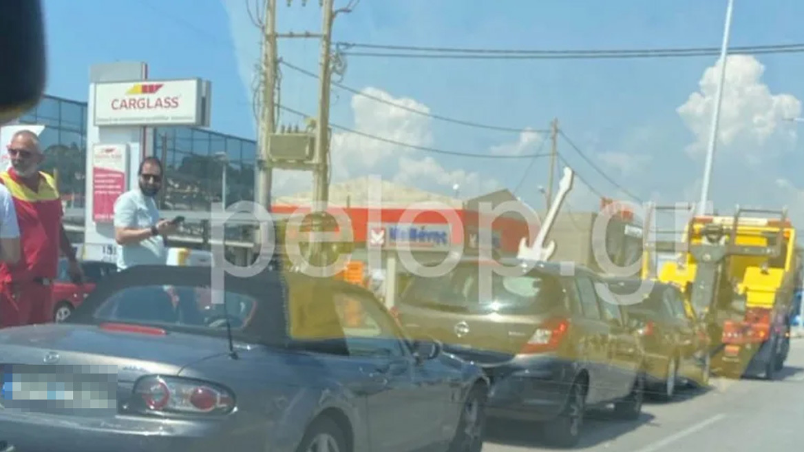 Πάτρα: Καραμπόλα τεσσάρων οχημάτων στην Εθνική Οδό Πατρών-Αθηνών