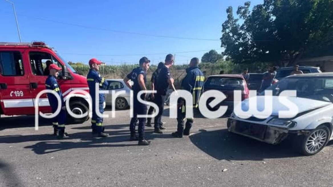 Ένα μωρό και ένας ηλικιωμένος τραυματίες σε τροχαίο στον Πύργο - Δείτε φωτογραφίες