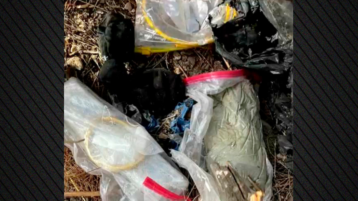 Φωτογραφίες από τις εκρηκτικές ύλες που εντοπίστηκαν στην Πανεπιστημιούπολη Ζωγράφου 