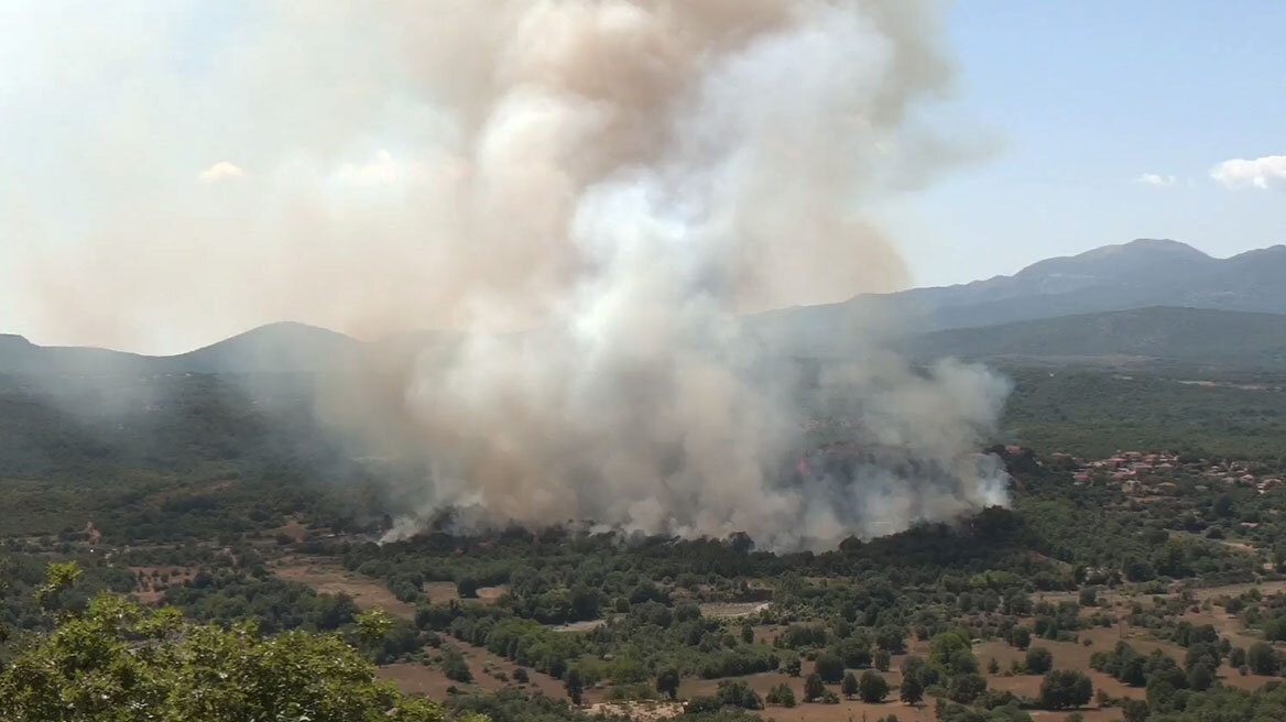 Υπό έλεγχο η φωτιά στη Βελιγοστή Αρκαδίας