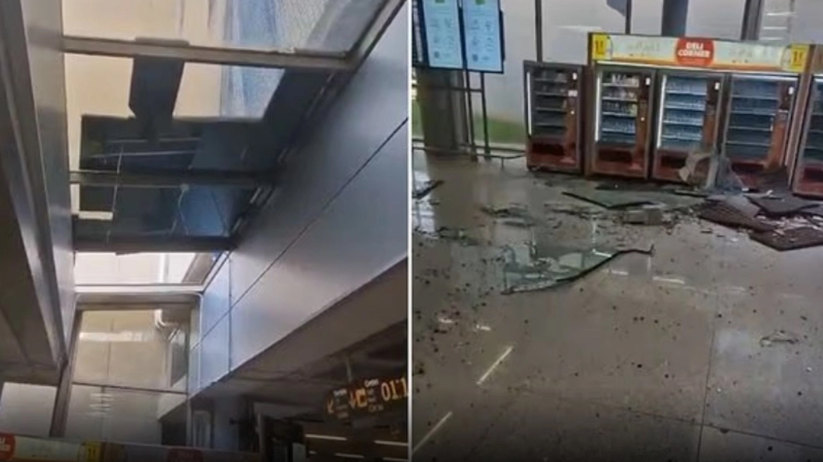 Μαγιόρκα: Τουρίστες κάτω από τόνους γυαλιού – Κατέρρευσε η οροφή του αεροδρομίου!