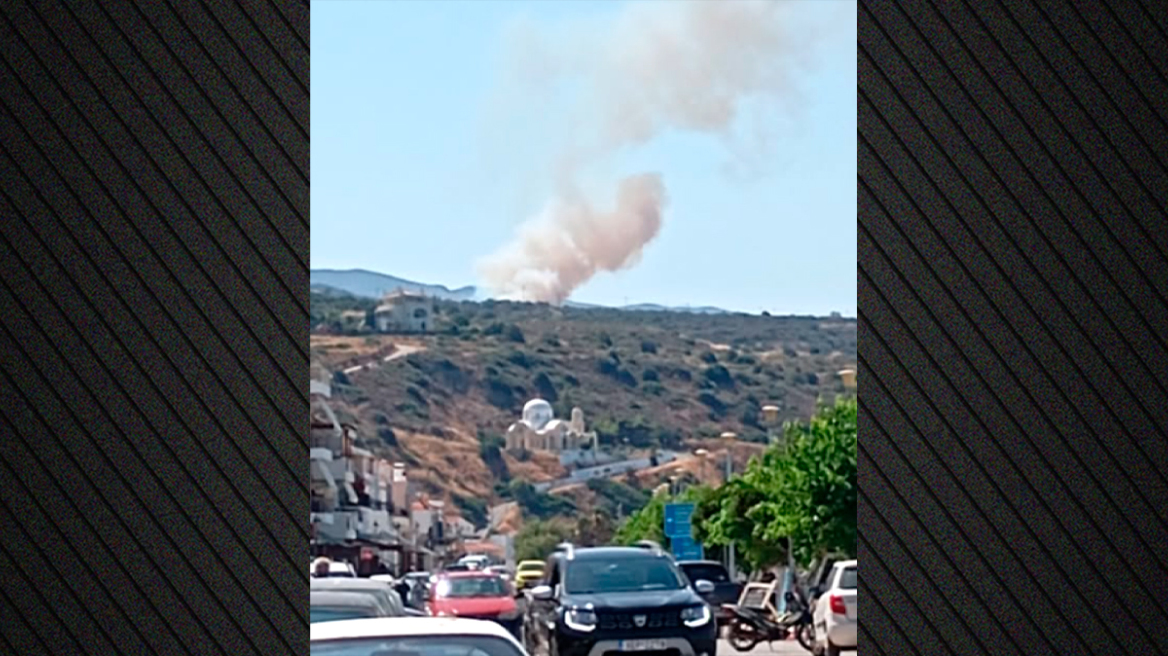 Φωτιά τώρα στη Λακωνία, καίει κοντά στον Άγιο Νικόλαο - Σηκώθηκε ένα ελικόπτερο