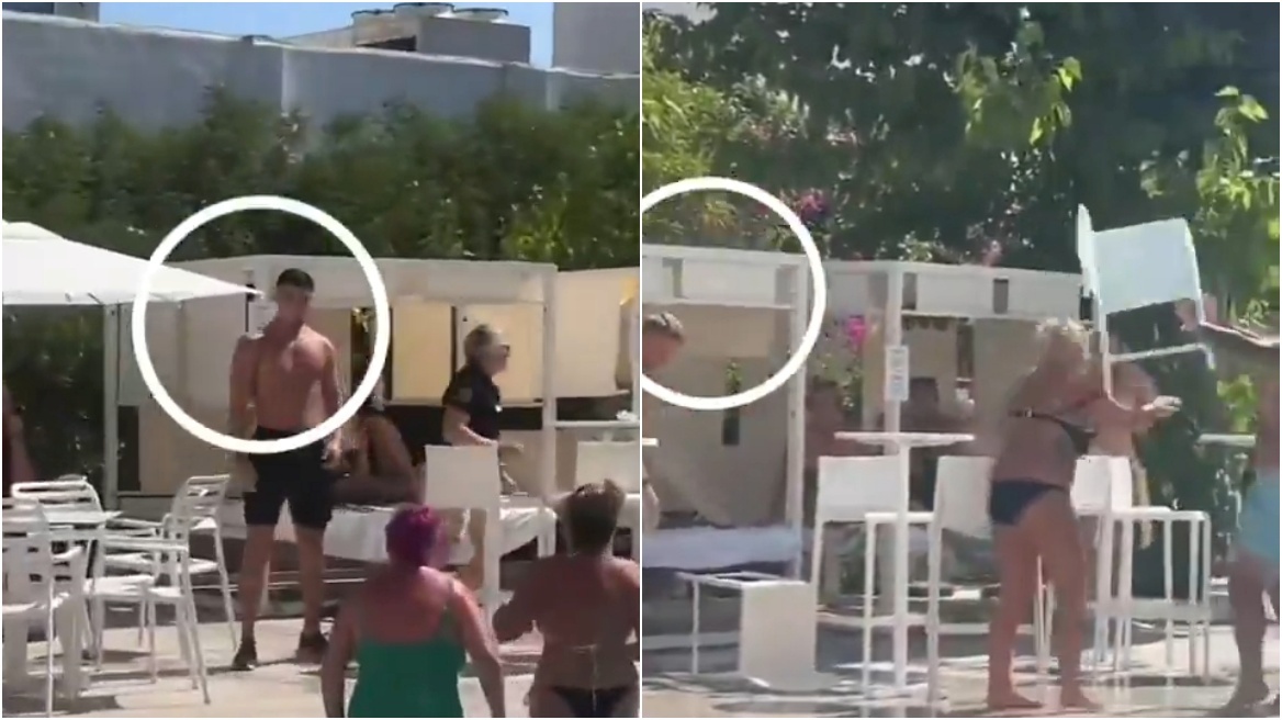 Αγγλία: Σάλος με παίκτη της Όλνταμ στην Ίμπιζα, πέταξε καρέκλα στο κεφάλι γυναίκας! - Βίντεο
