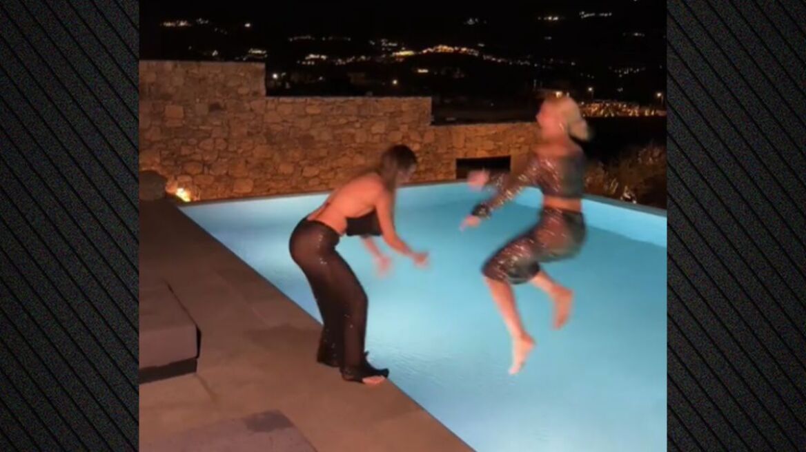 Η Ιωάννα Τούνη πήδηξε σε πισίνα με τα ρούχα... για να μην γυρίσει στον πρώην της - Δείτε βίντεο
